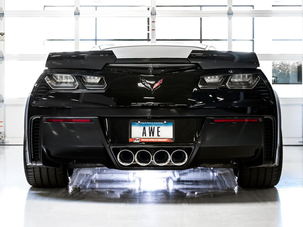 AWE Tuning 14-19 Chevrolet Corvette C7 Z06/ZR1 Touring Edition Axle-Back Exhaust with Chrome Tips