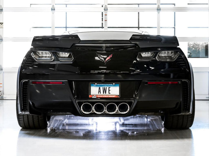 AWE Tuning 14-19 Chevrolet Corvette C7 Z06/ZR1 Touring Edition Axle-Back Exhaust with Chrome Tips