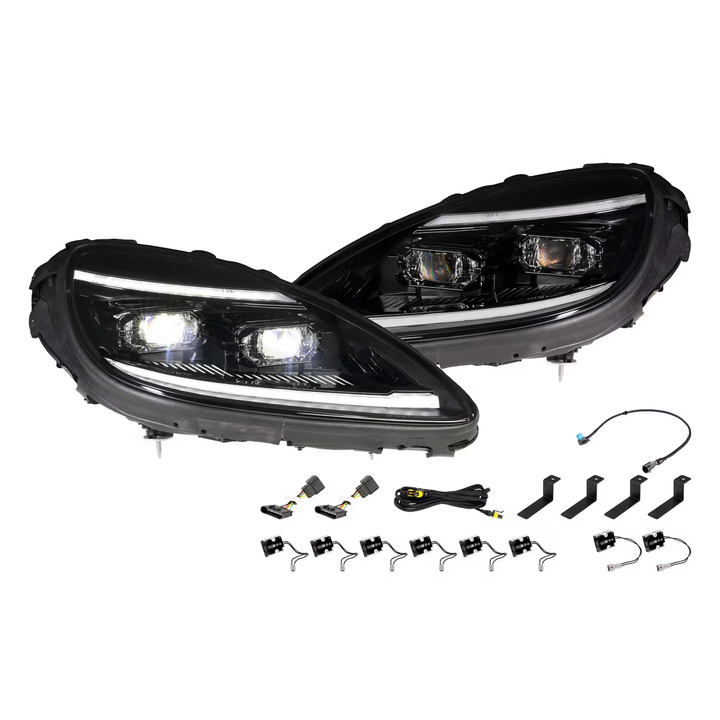 Corvette Headlight - Morimoto XB Evo Hybrid Led Headlights : 2005 - 2013 C6,  Z06, Grand Sport & ZR1