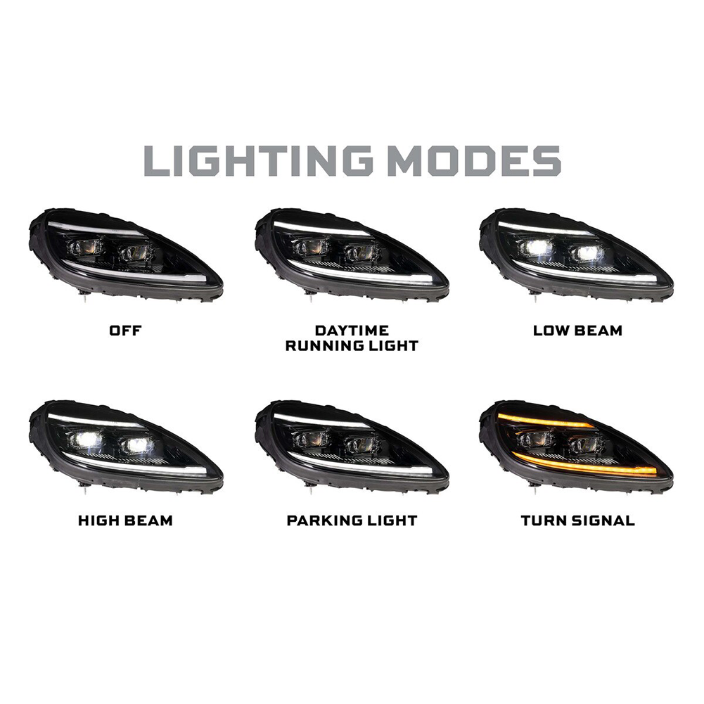 Corvette Headlight - Morimoto XB Evo Hybrid Led Headlights : 2005 - 2013 C6,  Z06, Grand Sport & ZR1