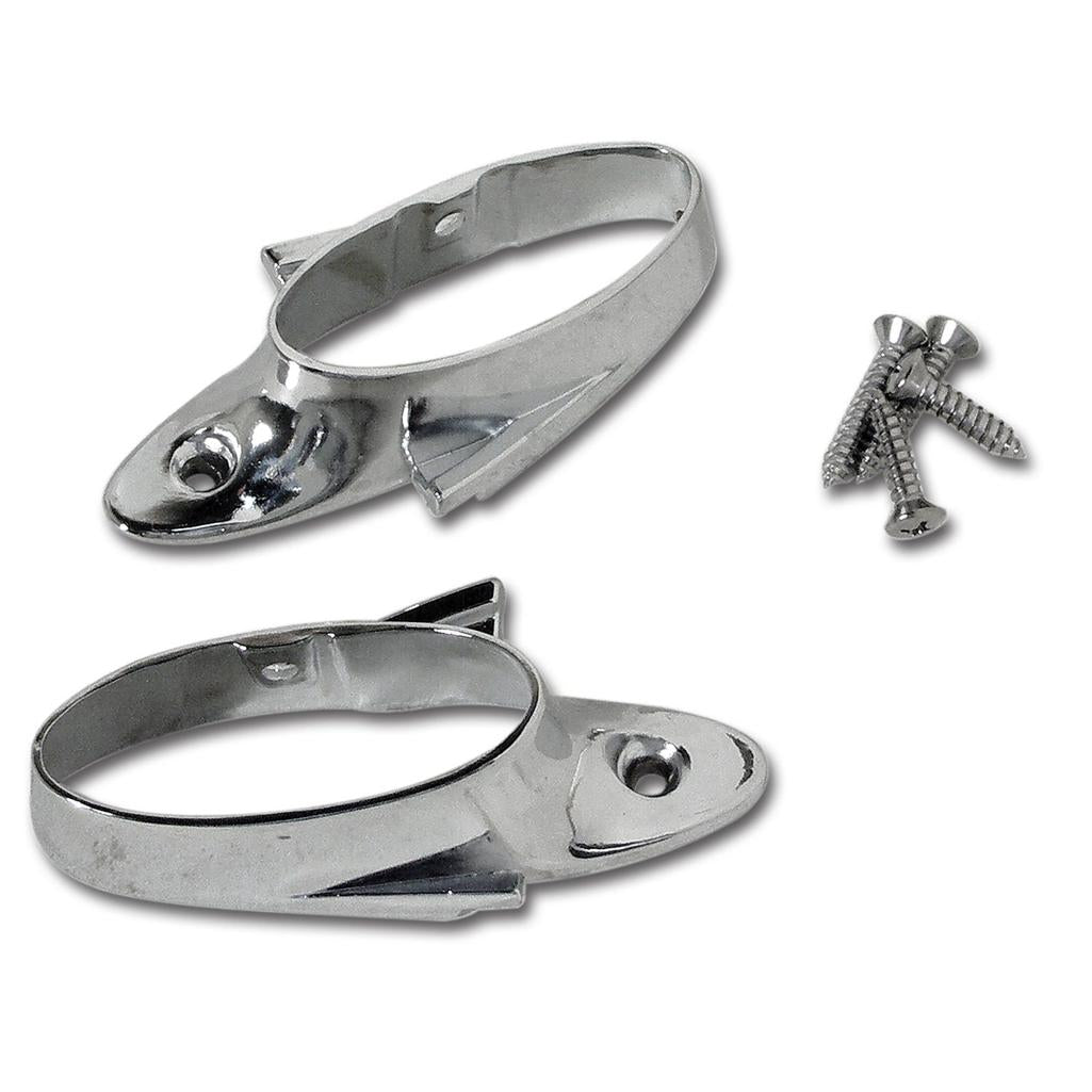 1958-1962 Corvette C1 Grab Bar End Caps, Chrome