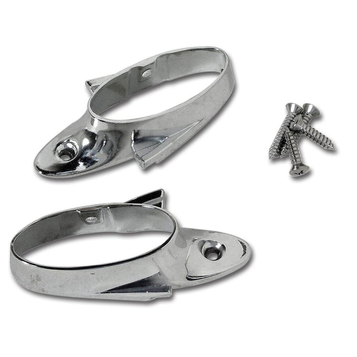 1958-1962 Corvette C1 Grab Bar End Caps, Chrome