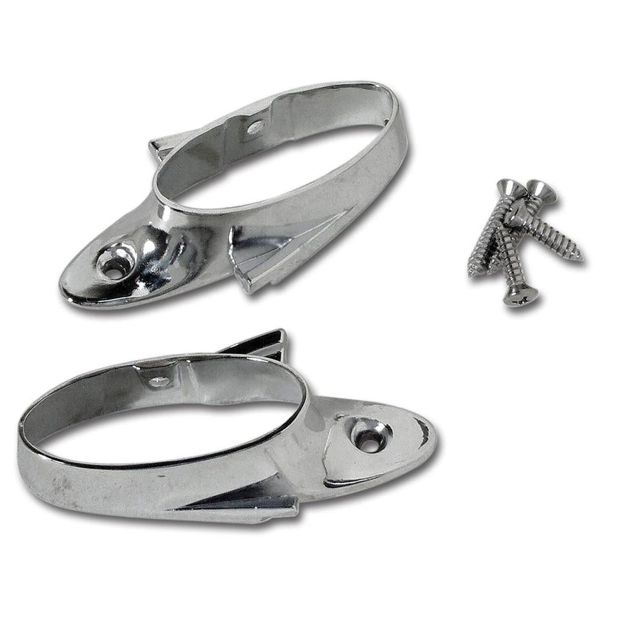 1958-1962 Corvette C1 Grab Bar End Caps, Chrome