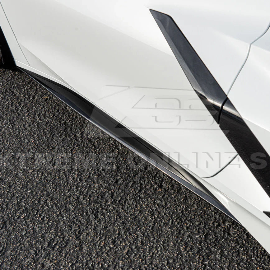 C8 Corvette Z51 Carbon Flash Side Skirts - 2020-2025