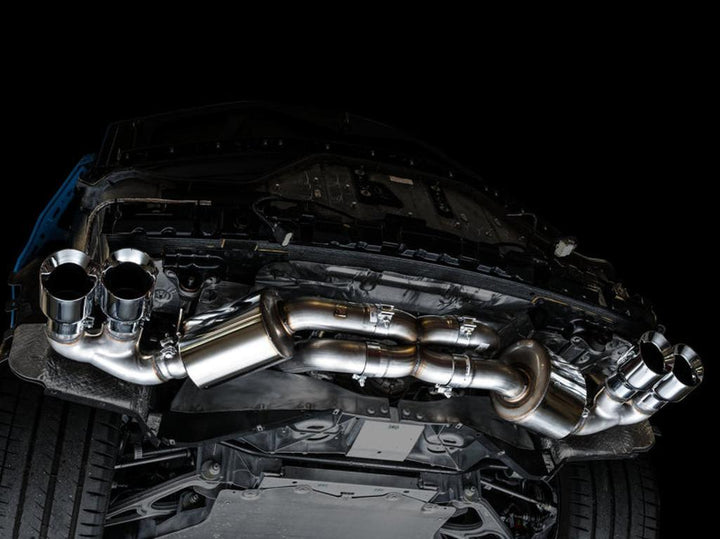 AWE Tuning Touring Edition Exhaust for Chevrolet Corvette C8 with Quad Chrome Silver Tips