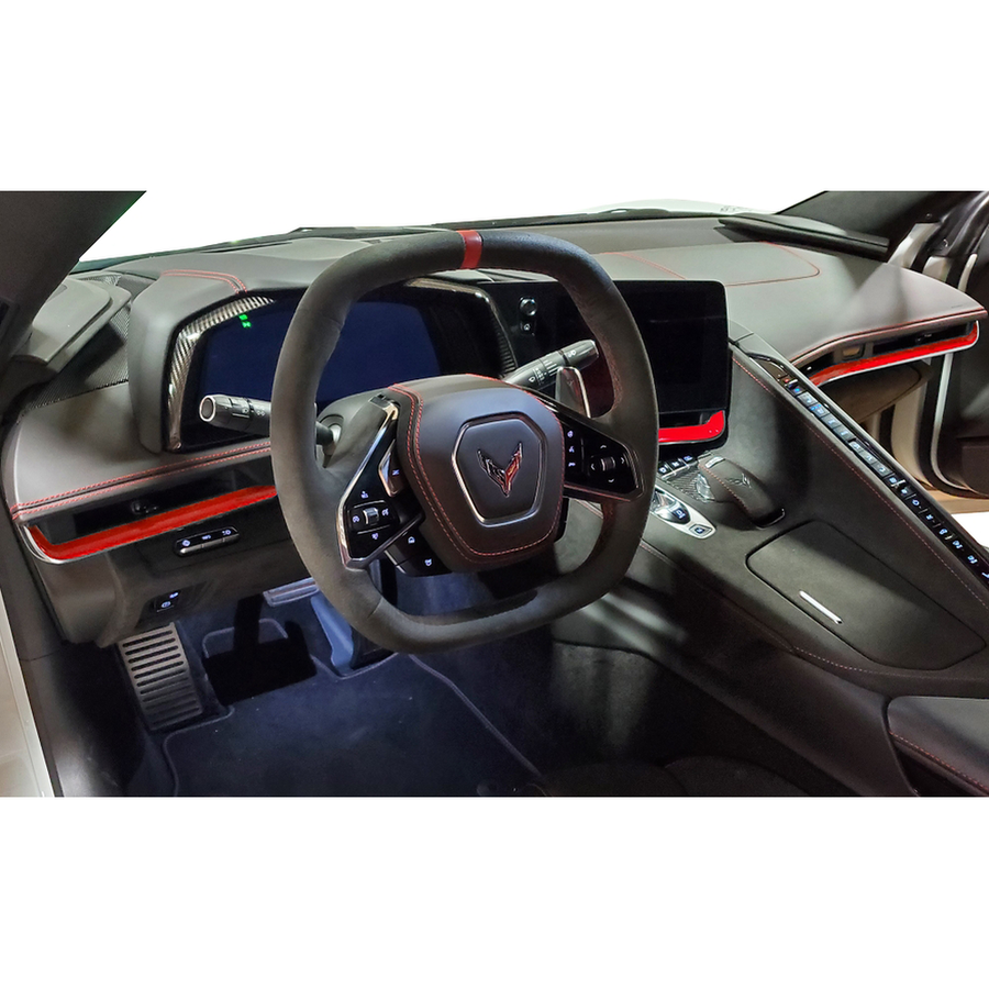 C8 Corvette Dash Trim Vinyl Accents 3 Piece Kit : C8 202-2026