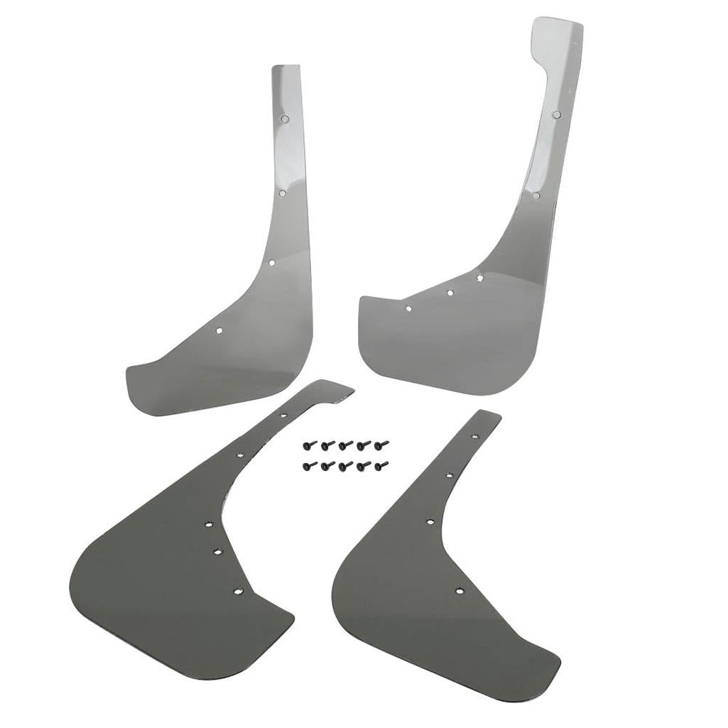 1990-1995 Corvette C4 ZR1 Splash Guard Set - Smoke Tint Lexan - Front & Rear