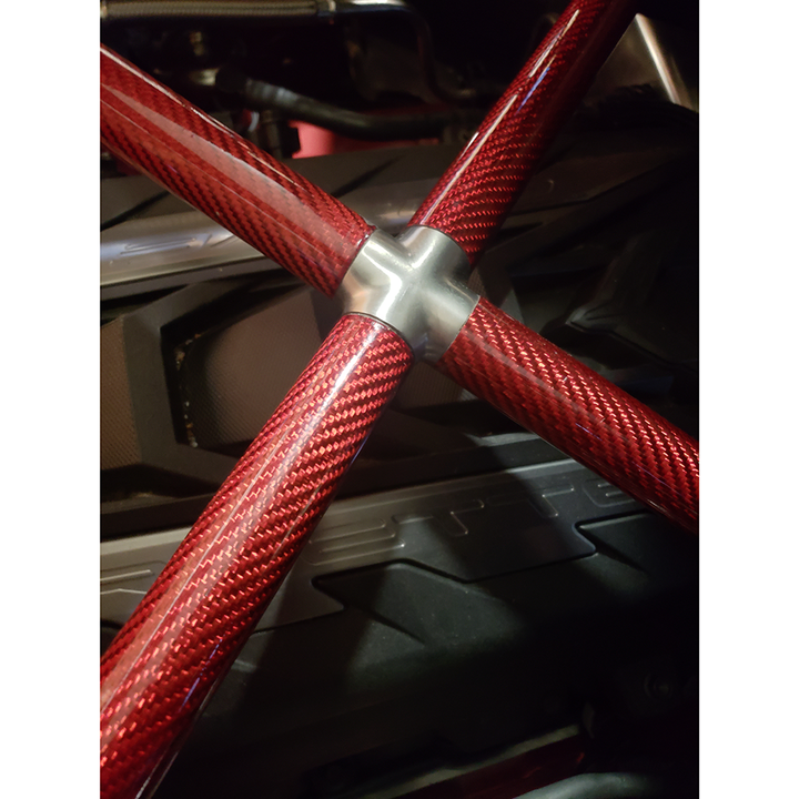 C8 Corvette Coupe Chassis Strut X Brace - Carbon Fiber : Z06