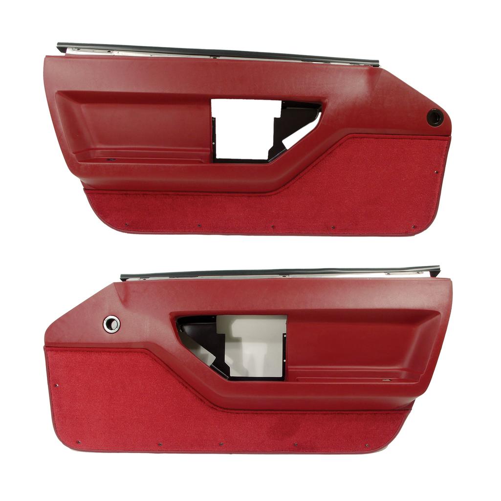 1984-1985 Corvette C4 Standard Door Panels - Red