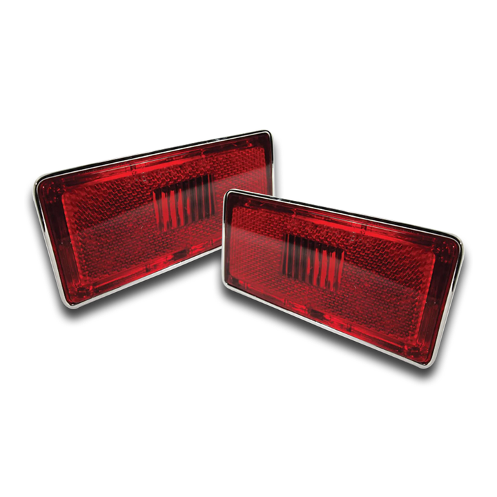 C3 1970-1974 Corvette Rear Side Marker Light Assemblies - Pair