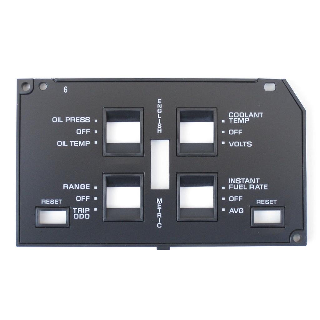 1984-1989 Corvette C4 Information Center Face Plate