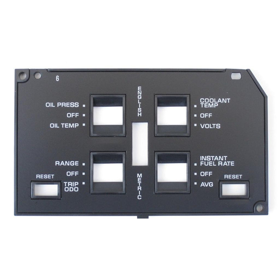 1984-1989 Corvette C4 Information Center Face Plate