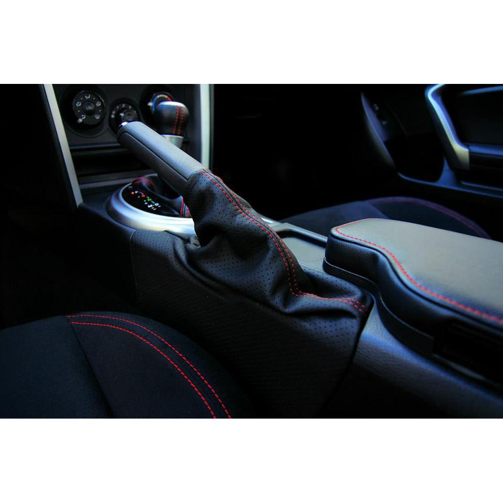 1984-1989 Corvette C4 Perforated Leather Emergency Brake Boot - Black W/Black Stitch - Black With Black Stitch