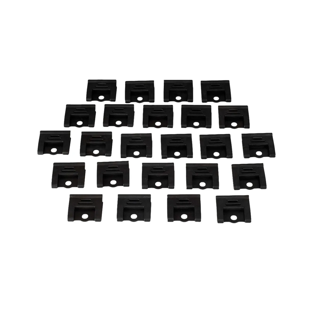 C2 1964-1967 Corvette Coupe Windshield Molding Clips 26pc W/Corner Clips W/Molding Clip Screws