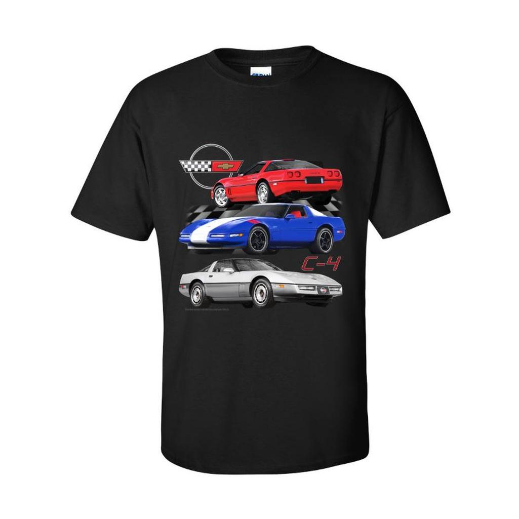 1984-1996 Corvette C4 Corvette Trio Shirt - Black 2XL