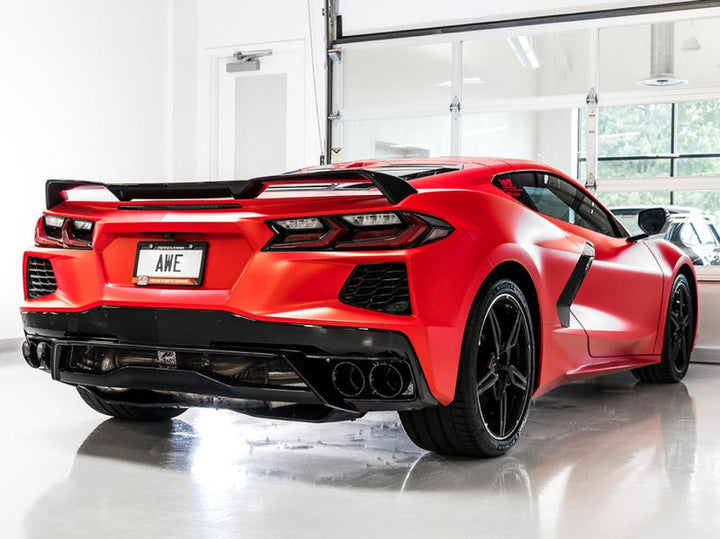 AWE Tuning Touring Edition Exhaust for Chevrolet Corvette C8 with Diamond Black Tips