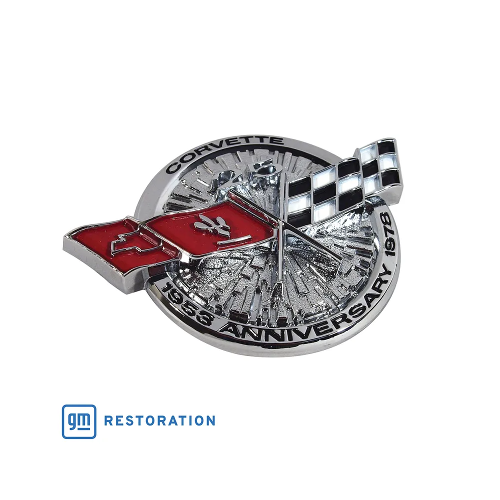 1978 Corvette C3 Reproduction "25th Anniversary" Gas Lid Emblem