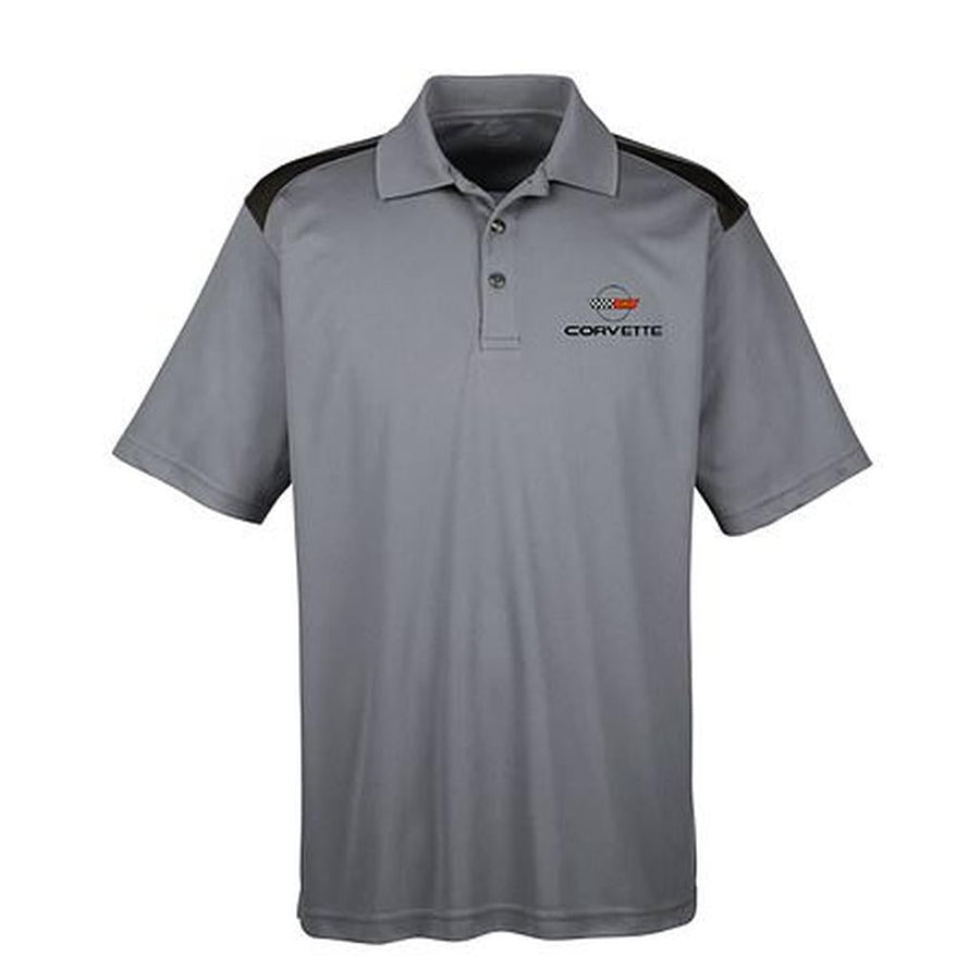 1984-1996 Corvette C4 Officially Licensed Gray Polo - XL