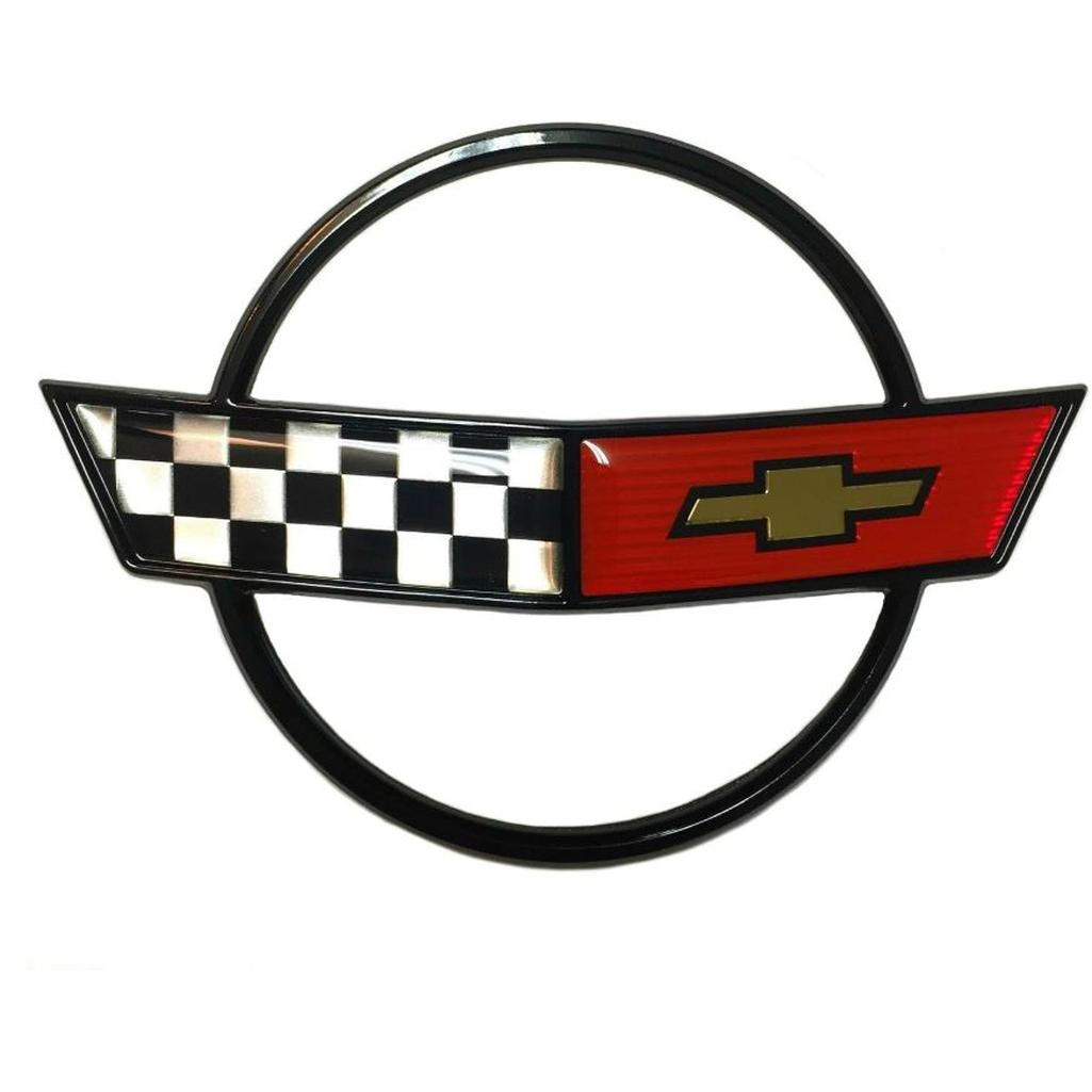 1984-1996 Corvette C4 Front Emblem Metal Sign - 14x10