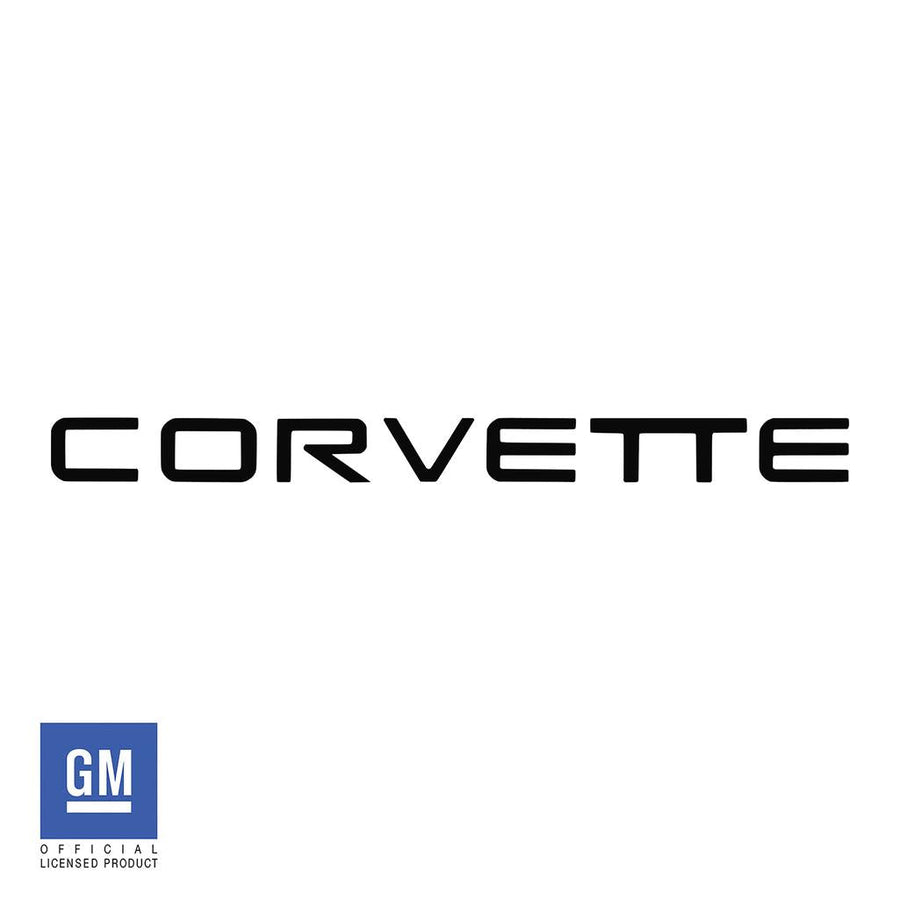 1991-1996 Corvette C4 Rear Bumper Vinyl Lettering - Gloss Black