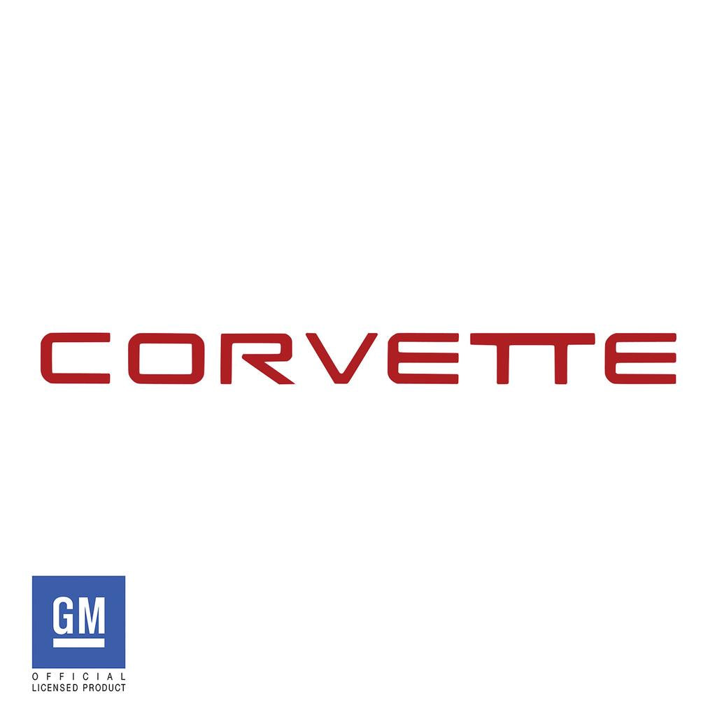 1991-1996 Corvette C4 Rear Bumper Vinyl Lettering - Gloss Red