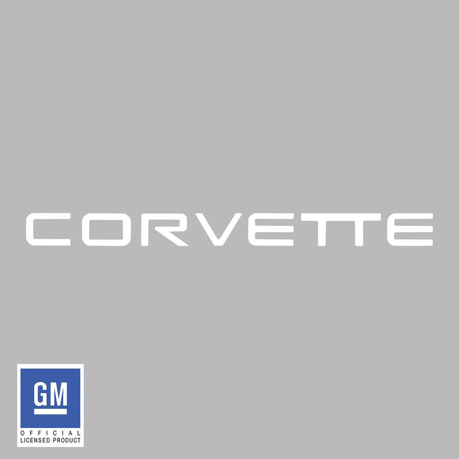1991-1996 Corvette C4 Rear Bumper Vinyl Lettering - Gloss White