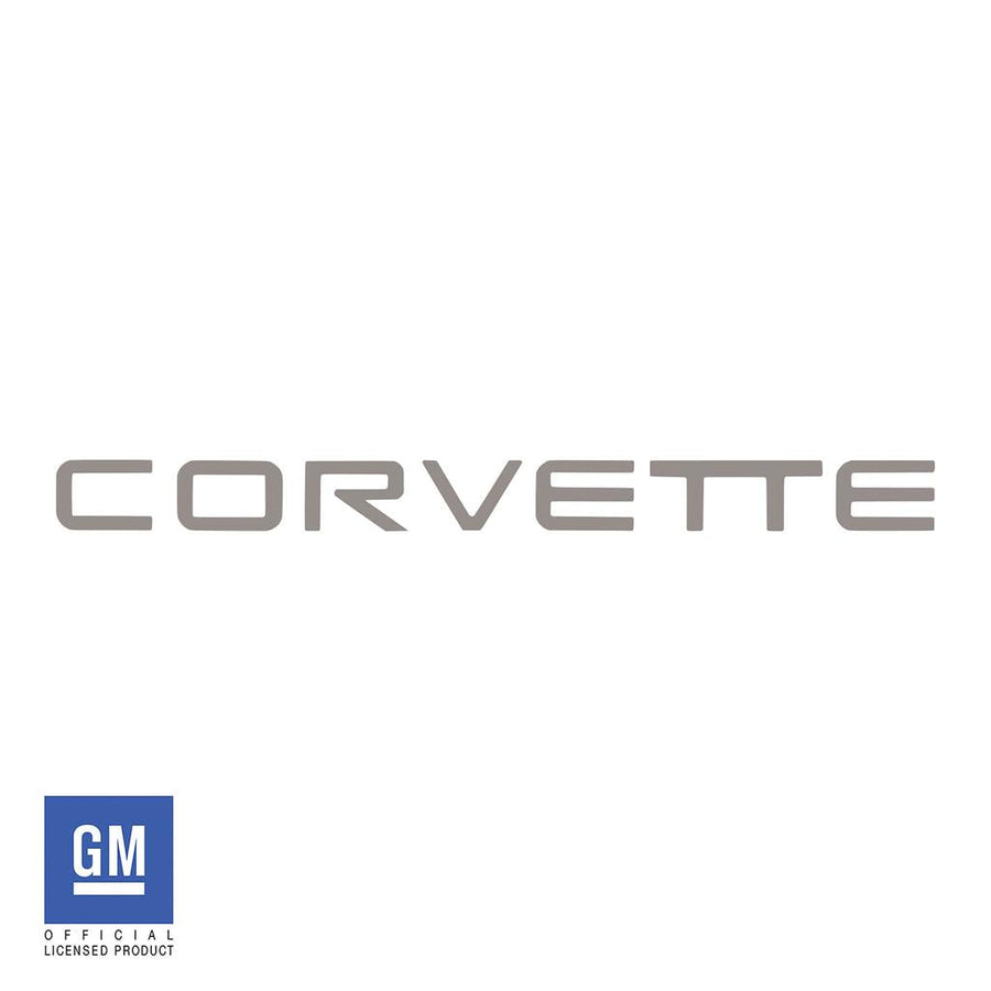 1991-1996 Corvette C4 Rear Bumper Vinyl Lettering - Gloss Silver