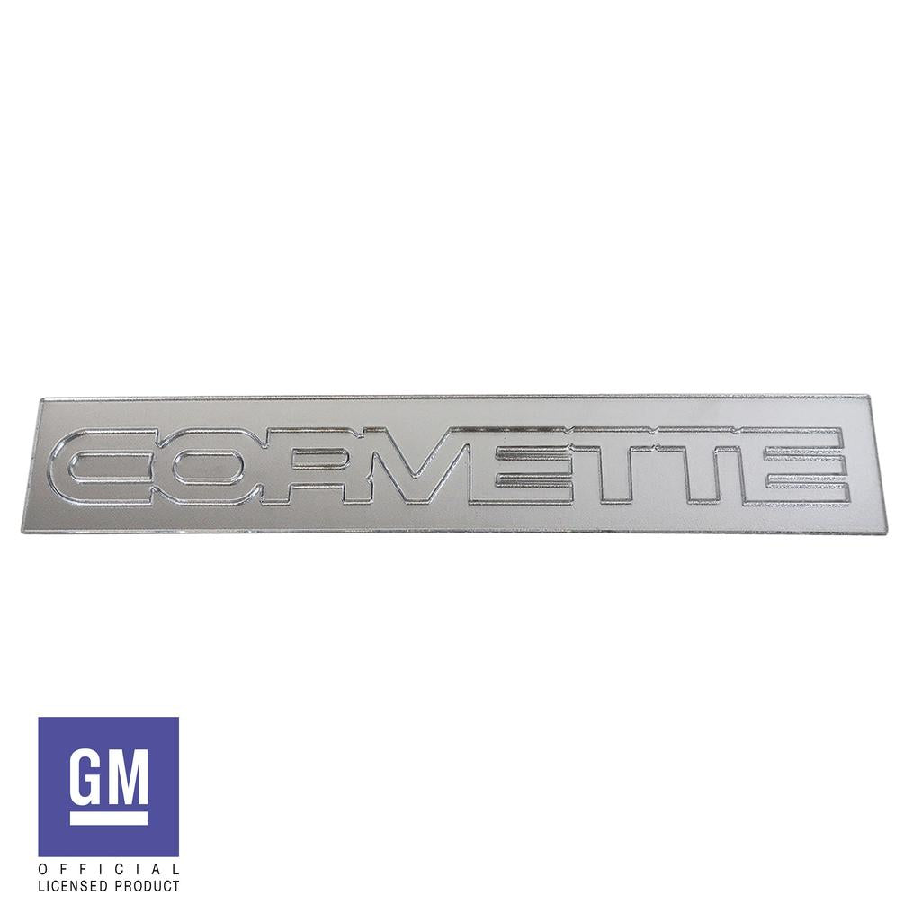 1984-1990 Corvette C4 Rear Bumper Lettering - Acrylic Chrome