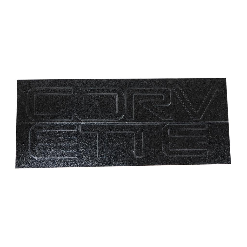 1991-1996 Corvette C4 Rear Bumper Lettering - Acrylic Black