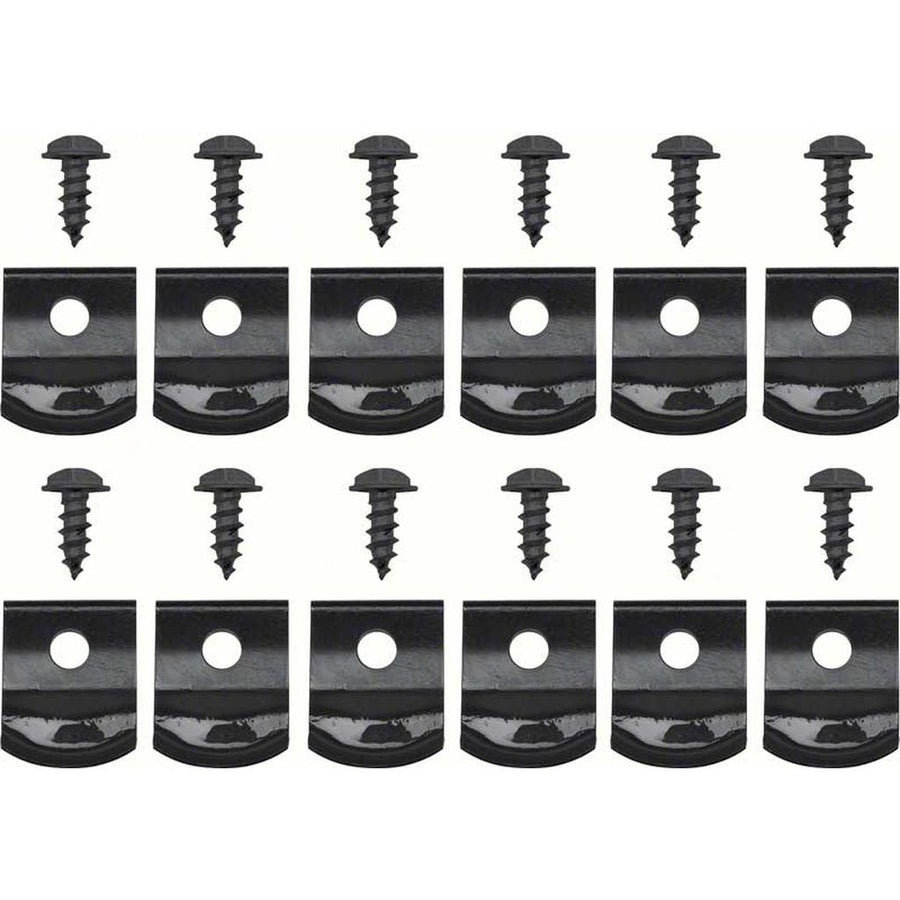 1962 Corvette C1 Rocker Molding Clip W/Screws - Set of 12