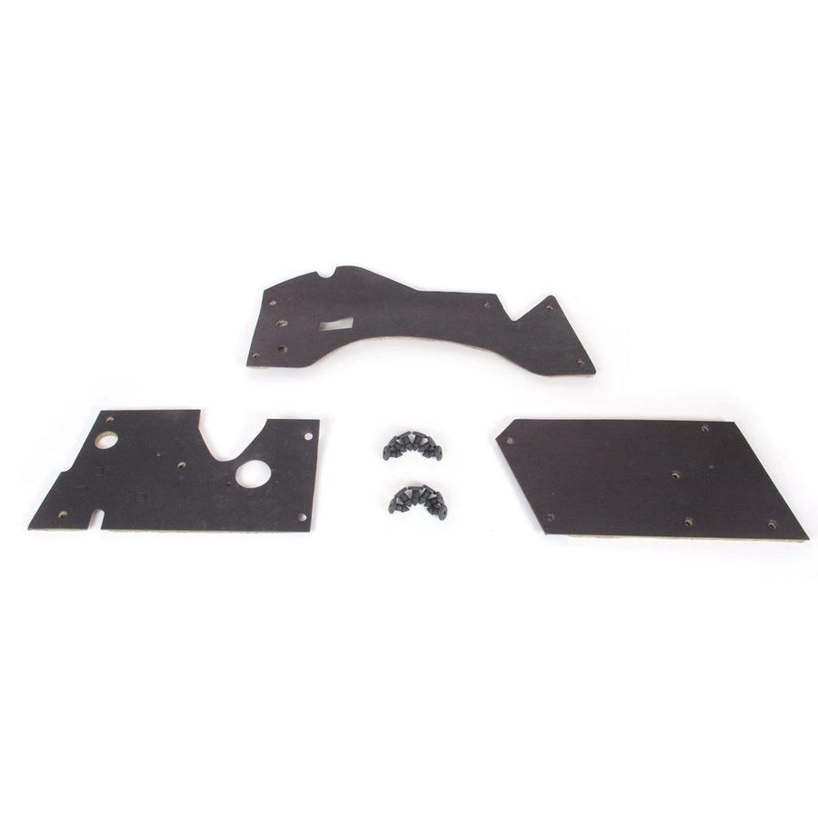 1956-1957 Corvette C1 Firewall Insullation Set, W/Fasteners, 56 Late-57, Auto Trans, Without Heater