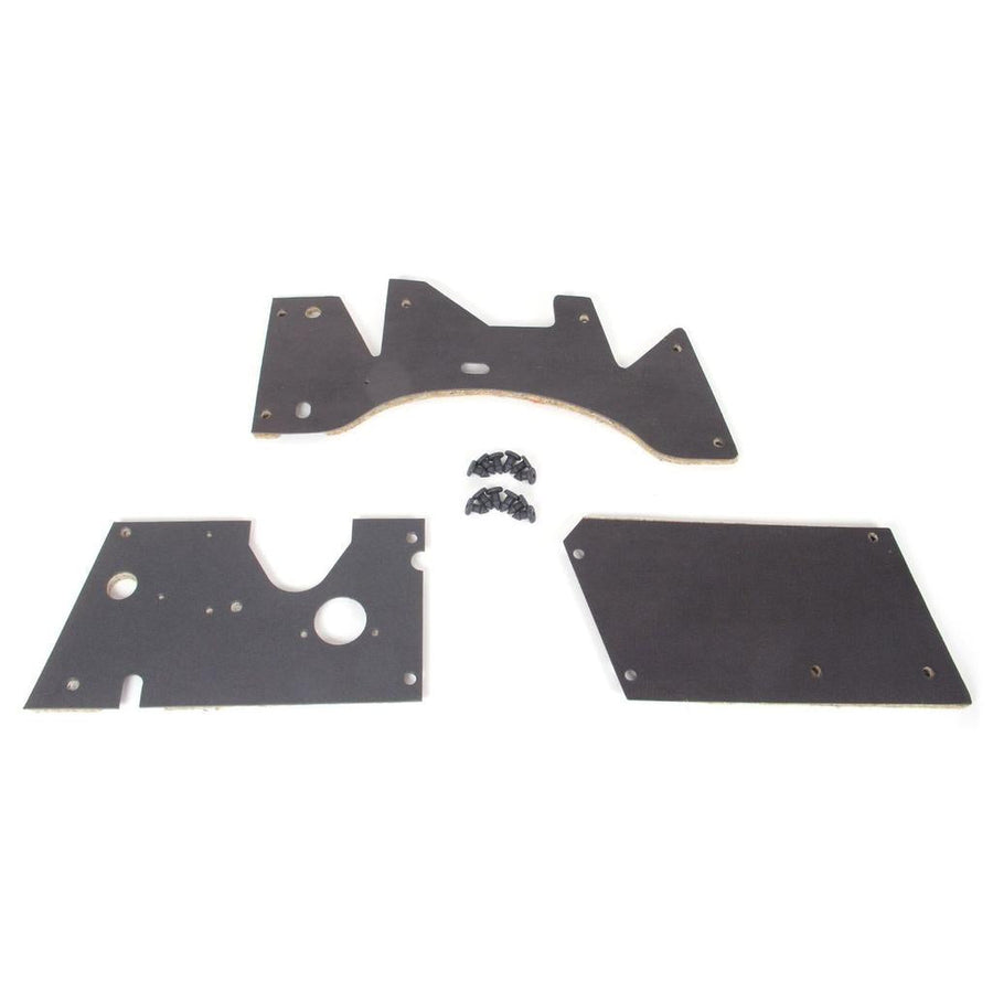 1958-1959 Corvette C1 Firewall Insullation Set, W/Fasteners, 58-59 Early, FI, Auto Trans, WO/Heater