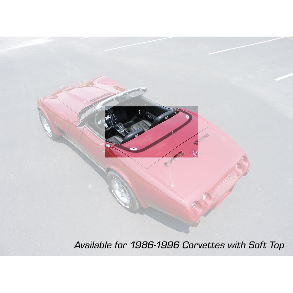 1986-1996 Corvette C4 Soft Top Deck Lid Protection Film - Smoke