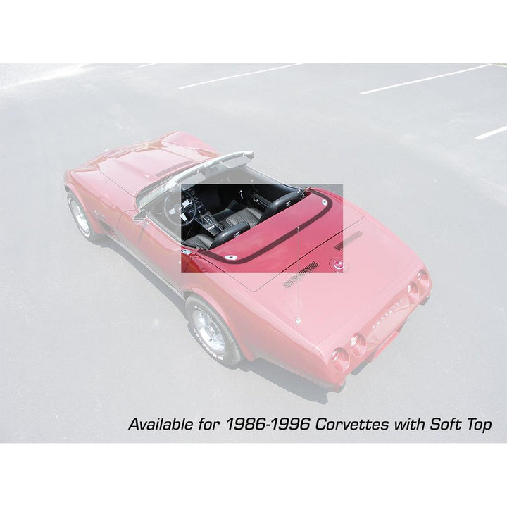1986-1996 Corvette C4 Soft Top Deck Lid Protection Film - Smoke