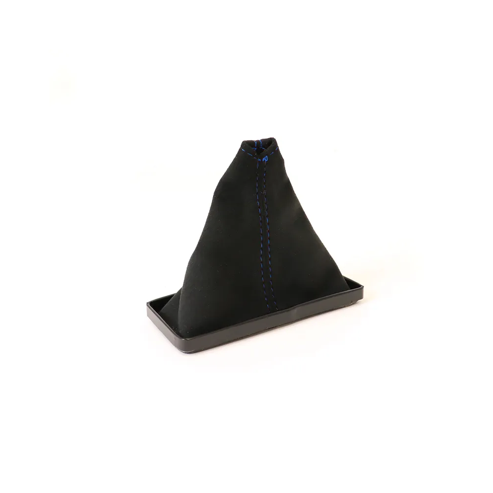 1968-1976 Corvette C3 Suede Shift Boot - Black W/Colored Stitching
