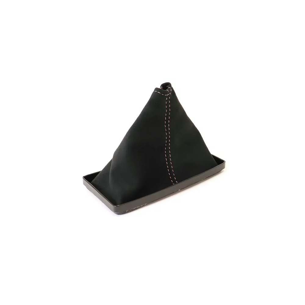 1977-1982 Corvette C3 Suede Shift Boot - Black W/Colored Stitching