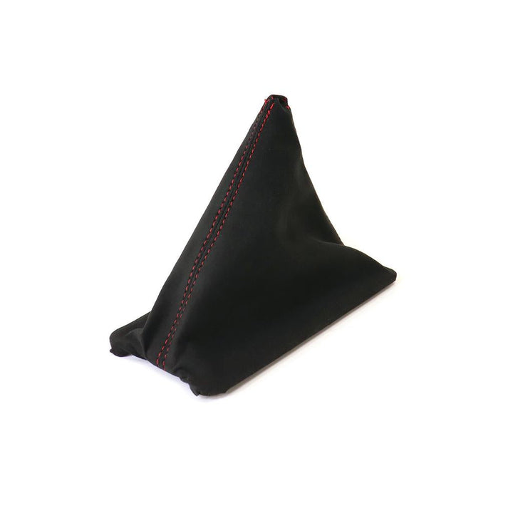 1984-1985 Corvette C4 Suede Shift Boot - Black W/Red Stitching - Manual W/Electronic Overdrive