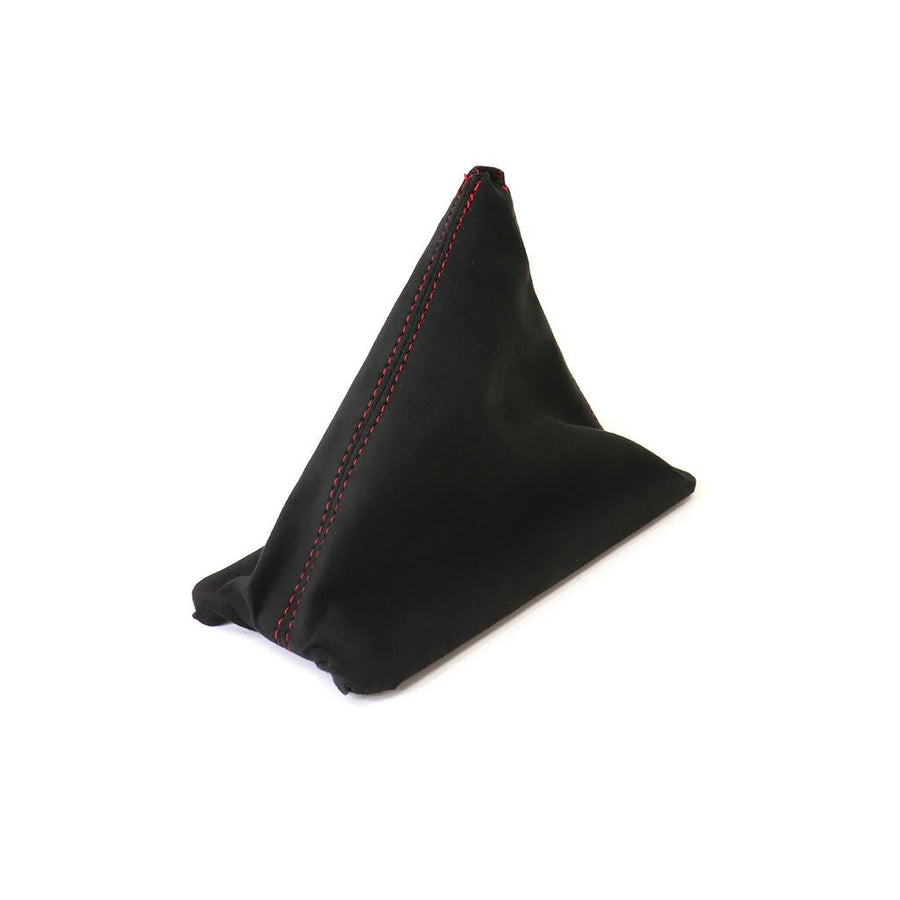 1984-1985 Corvette C4 Suede Shift Boot - Black W/Red Stitching - Manual W/Electronic Overdrive