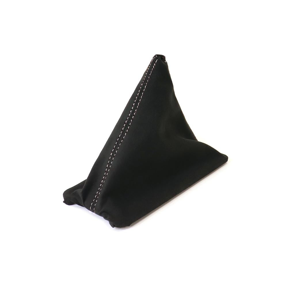 1984-1985 Corvette C4 Suede Shift Boot - Black W/White Stitching - Manual W/Electronic Overdrive