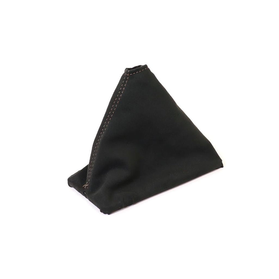 1984-1988 Corvette C4 Suede Shift Boot - Black W/Silver Stitching - Manual Transmission