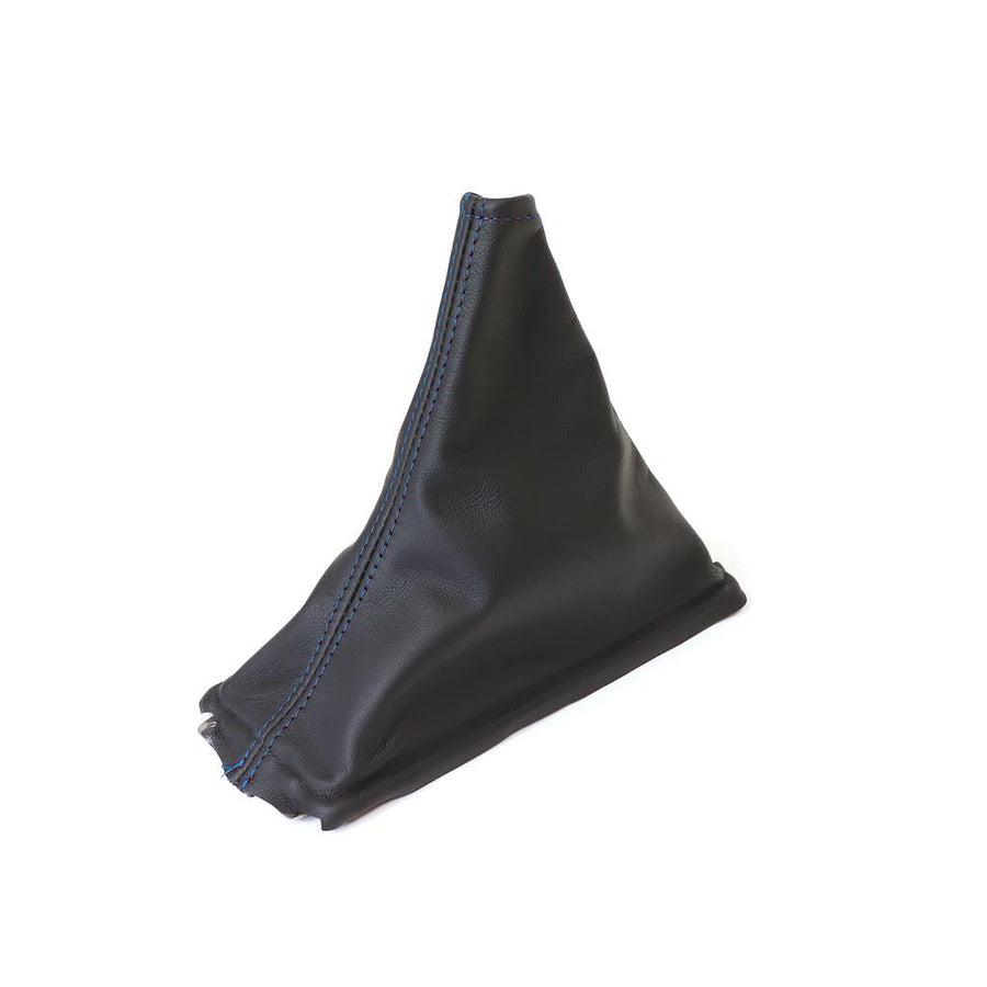 1989-1996 Corvette C4 Leather Shift Boot - Black W/Blue Stitching - Manual Transmission