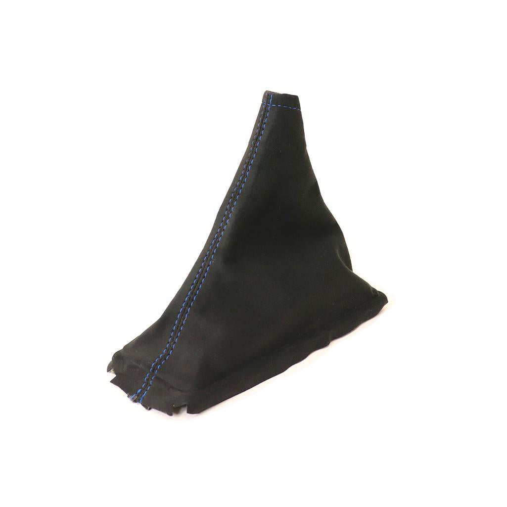 1989-1996 Corvette C4 Suede Shift Boot - Black W/Blue Stitching - Manual Transmission