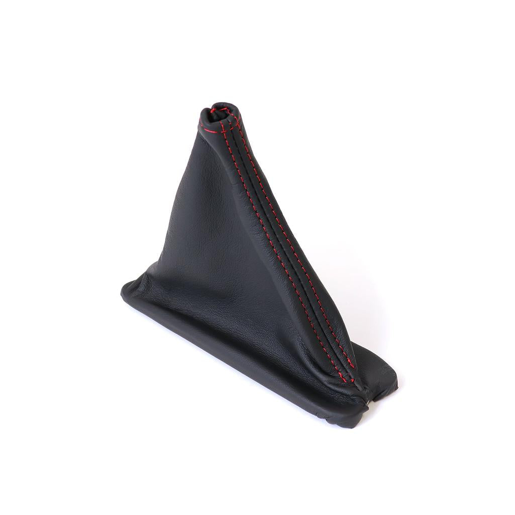 1984-1989 Corvette C4 Leather Shift Boot - Black W/Red Stitching - Automatic Transmission