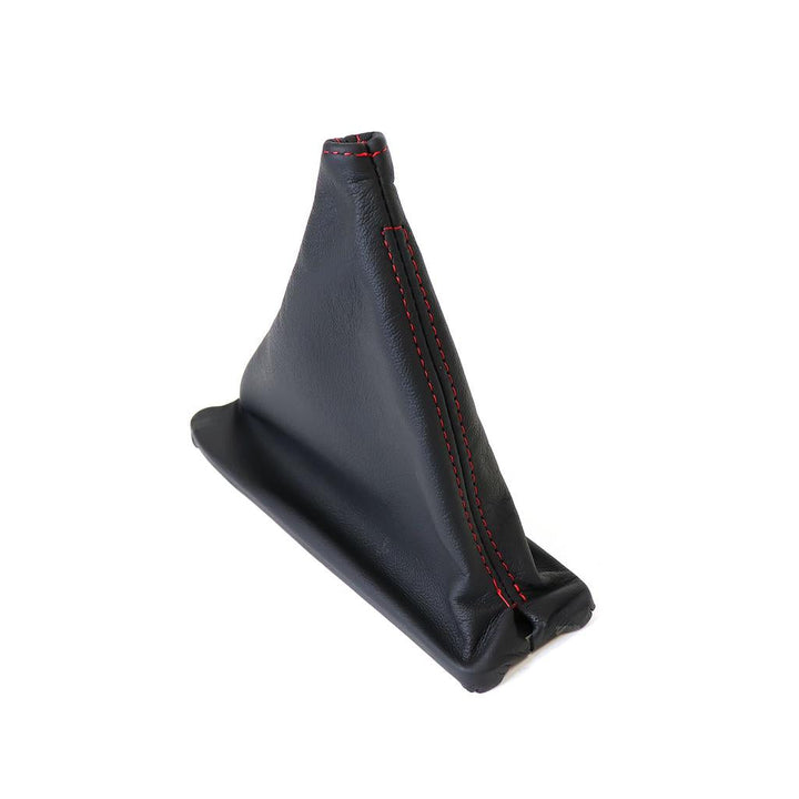 1984-1989 Corvette C4 Leather Shift Boot - Black W/Red Stitching - Automatic Transmission