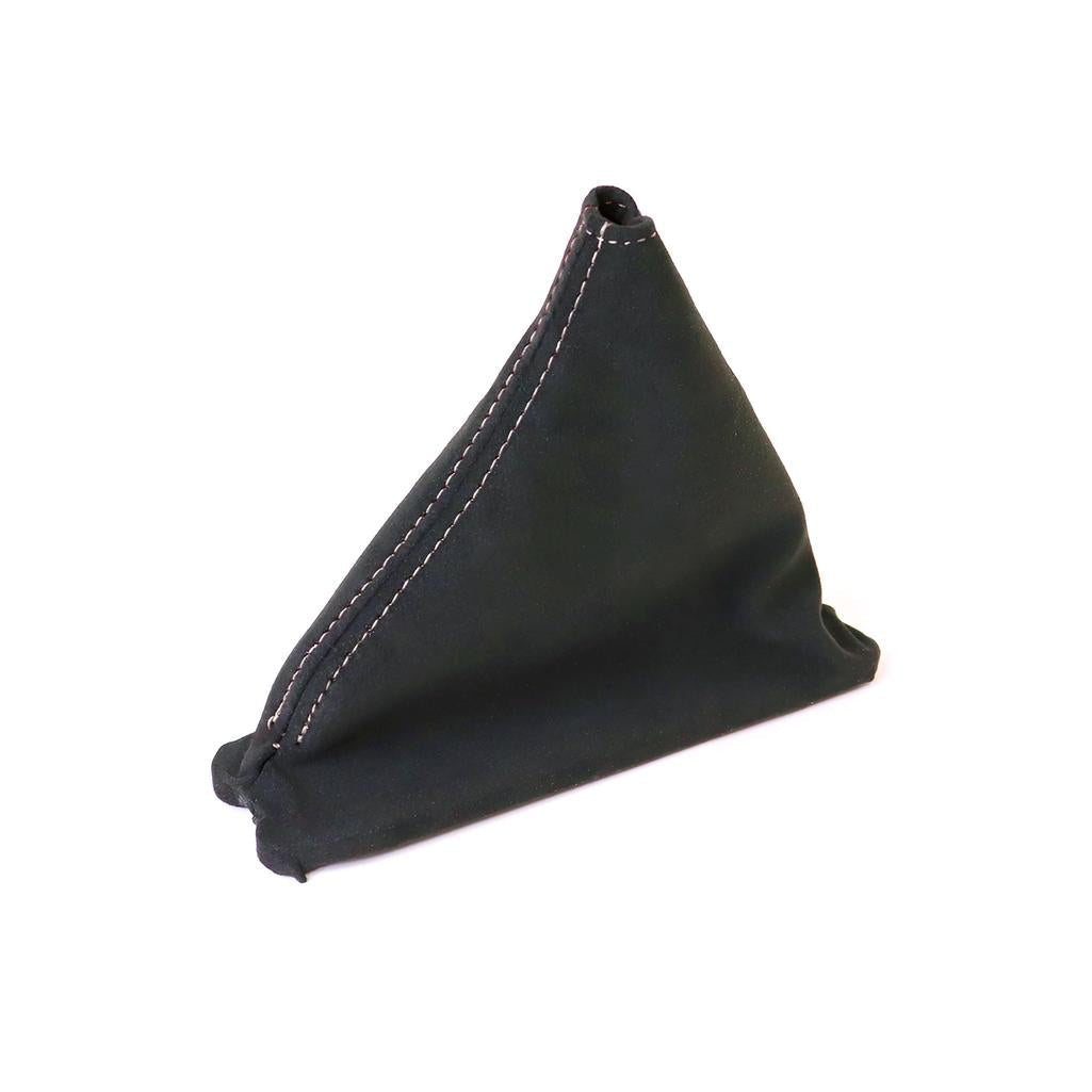 1984-1989 Corvette C4 Suede Shift Boot - Black W/White Stitching - Automatic Transmission