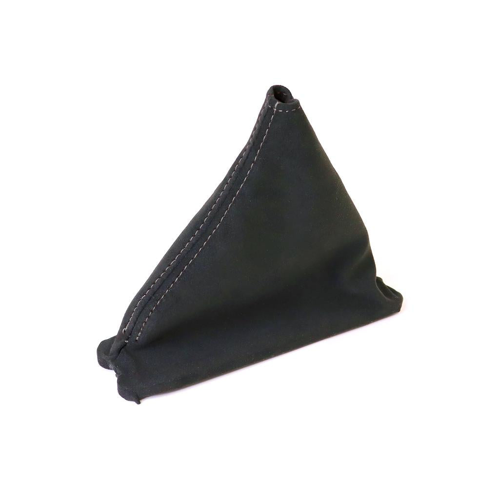 1984-1989 Corvette C4 Suede Shift Boot - Black W/Silver Stitching - Automatic Transmission