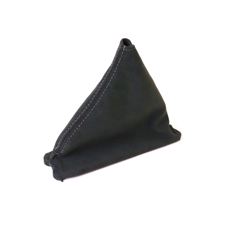 1984-1989 Corvette C4 Suede Shift Boot - Black W/Silver Stitching - Automatic Transmission