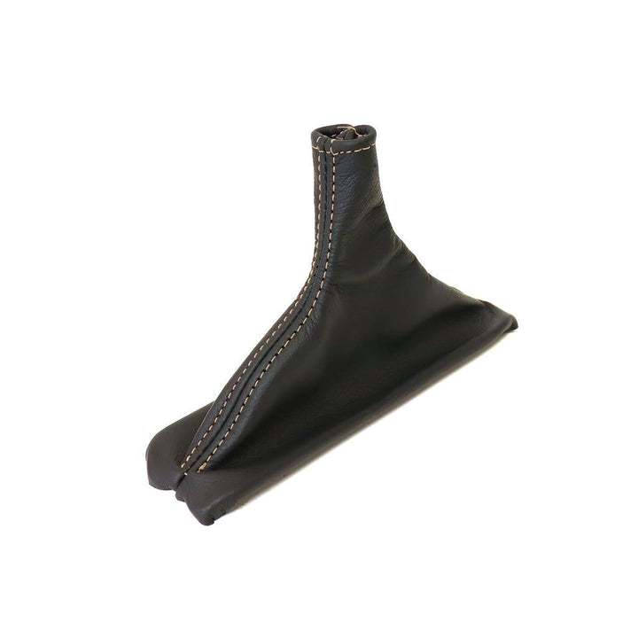 1990-1996 Corvette C4 Leather Shift Boot - Black W/Silver Stitching - Automatic Transmission