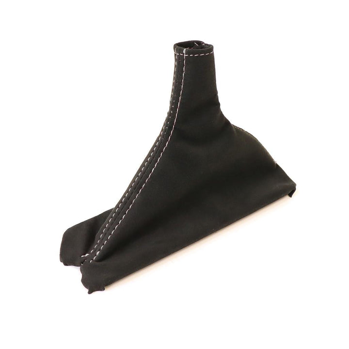 1990-1996 Corvette C4 Suede Shift Boot - Black W/White Stitching - Automatic Transmission