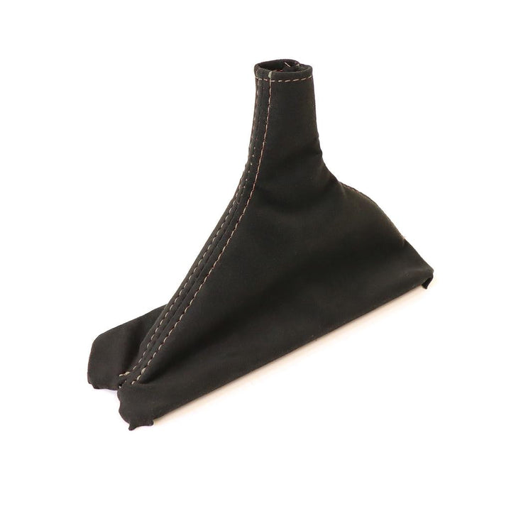 1990-1996 Corvette C4 Suede Shift Boot - Black W/Silver Stitching - Automatic Transmission